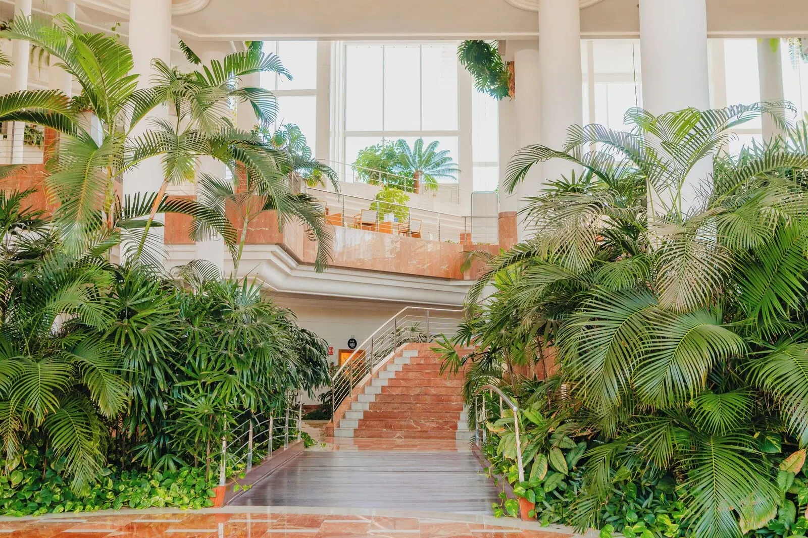 Landmar Playa la Arena: A grand staircase surrounded by lush tropical plants