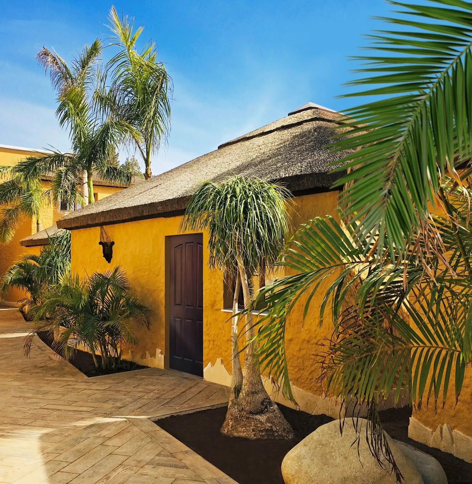 Royal River: A traditional building with a thatched roof