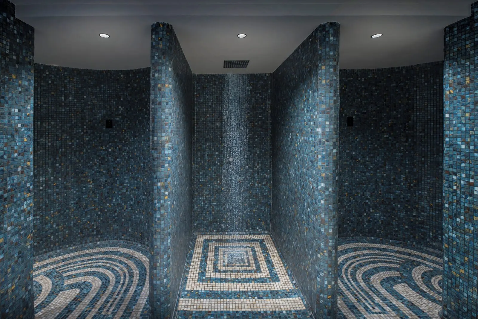 TUI BLUE Atlantic Hills: A room with mosaic tile walls and a patterned floor