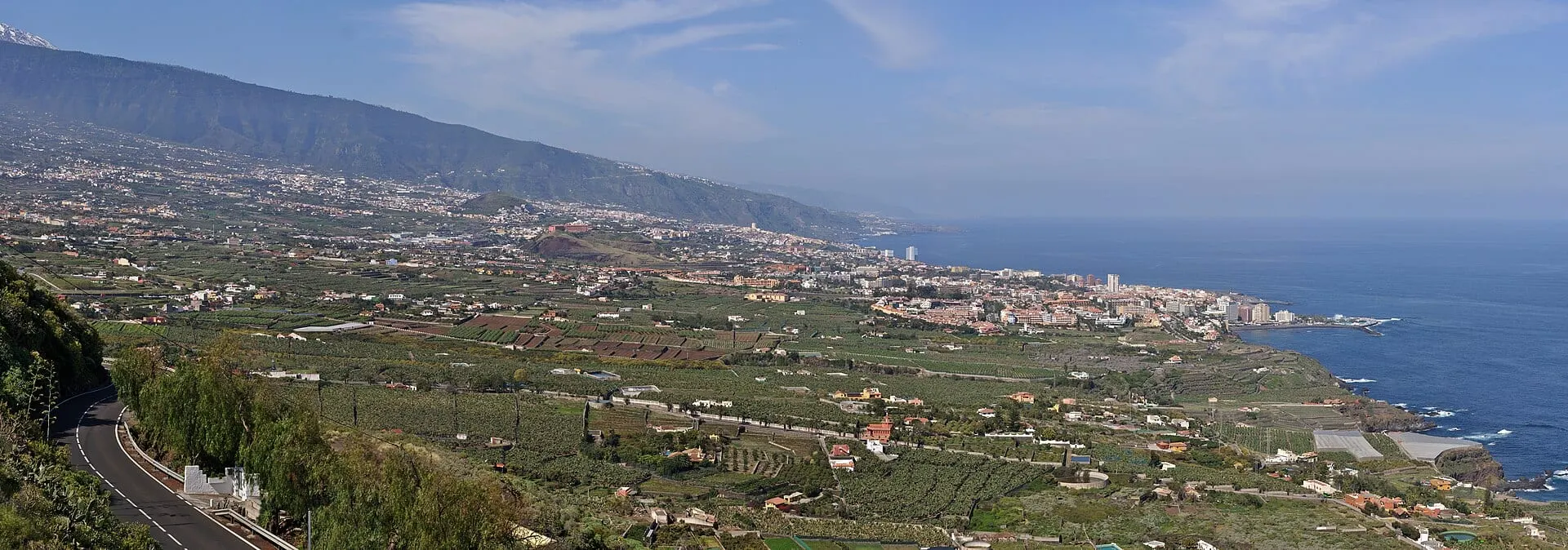Puerto de la Cruz and the Orotava valley, Tenerife